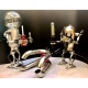 3d steampunk metal robot mr gort hobby model kit with led light