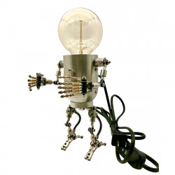 3d steampunk metal robot mr gort hobby model kit with led light