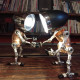 3d steampunk style metal table lamp tiny ornament