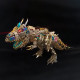 3d metal rex dinosaur mechanical puzzle  diy assembly model kit - 2500pcs+55cm height