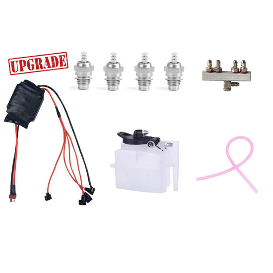 4-in-1 igniter glow plugs y fitting starter kit for toyan fs-l400 engine model upgrade