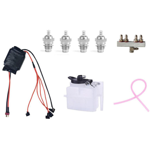 4-in-1 igniter glow plugs y fitting starter kit for toyan fs-l400 engine model upgrade