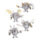 4pcs diy mechanical mini devil warrior 3d assembly model