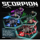 4pcs scorpions diy animal 3d metal model kits for adult