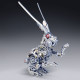 500pcs punk mechanical rabbit diy assembly model 3d metal puzzle