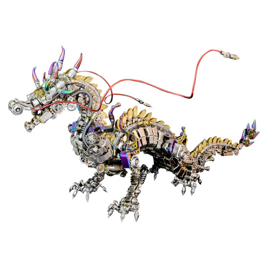 50cm cyberpunk mythical dragon 3d metal puzzle kits