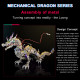 50cm cyberpunk mythical dragon 3d metal puzzle kits