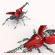 588pcs+ mechanical dynastes large beetle 3d metal model kits -standard version