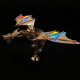 600cs diy mechanical steampunk western dragon with wing assembly 3d metal model kits