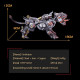 650pcs+ 3d metal smilodon saber-toothed cat diy kits assembly