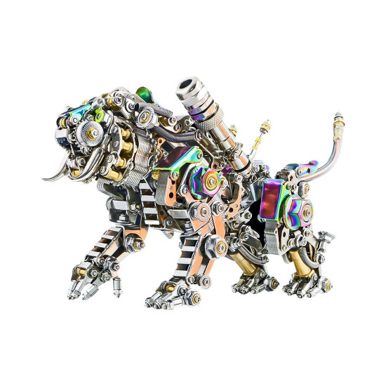 700pcs+ colorful bengal tiger 3d metal model assembly building kit for adults