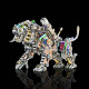 700pcs+ colorful bengal tiger 3d metal model assembly building kit for adults