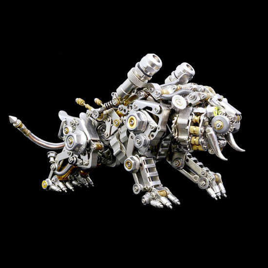 700pcs+ colorful bengal tiger 3d metal model assembly building kit for adults