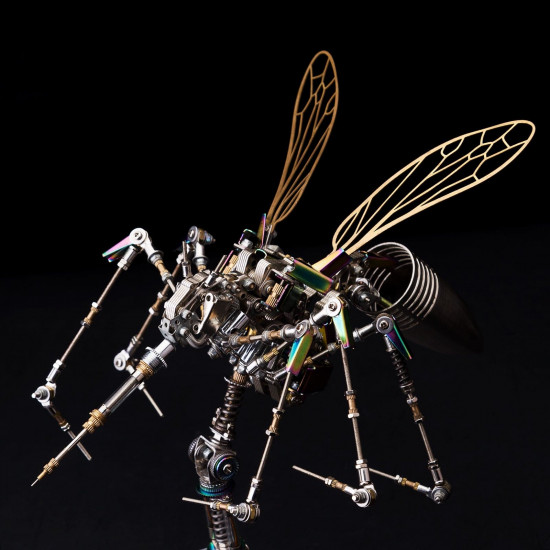 750+pcs mechanical  3d assembly  mosquito model steampunk art