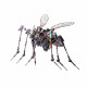 750+pcs mechanical  3d assembly  mosquito model steampunk art