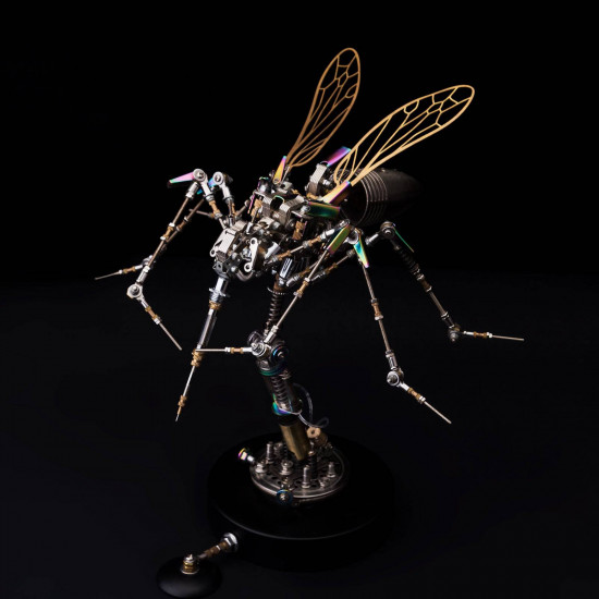 750+pcs mechanical  3d assembly  mosquito model steampunk art