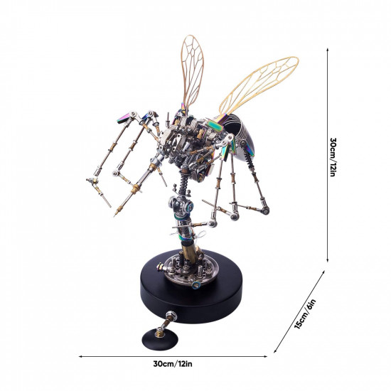 750+pcs mechanical  3d assembly  mosquito model steampunk art