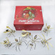 7pcs/set 3d diy mini steampunk mini metal insects model kits christmas