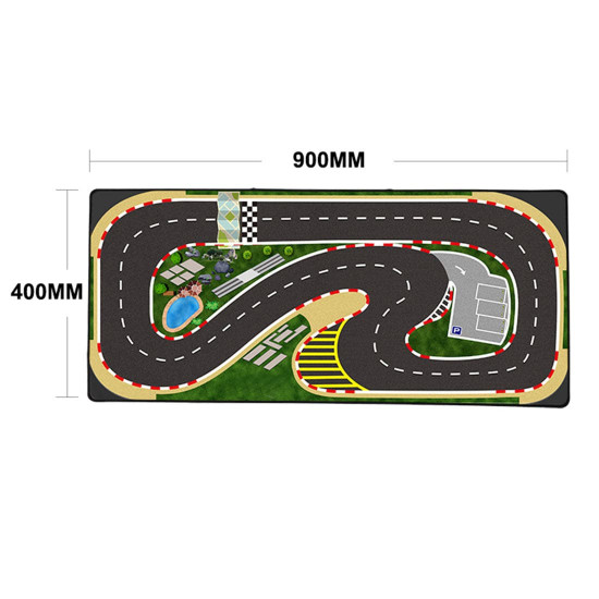 90 x 40 x 2cm racing track play mat for turbo racing 1/76 full scale mini rc car