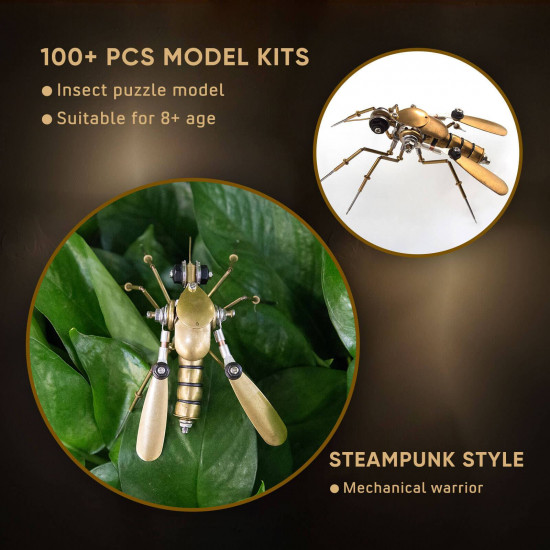 90pcs+ steampunk insect mini metal creative crafts