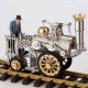 assembly rocket locomotive steam train retro stirling engine model (no track )