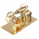 assembly single cylinder stirling engine generator diy model - golden