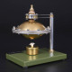 assembly ufo spin suspension hero's steam engine with copper boiler