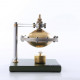 assembly ufo spin suspension hero's steam engine with copper boiler