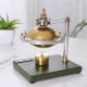 assembly ufo spin suspension hero's steam engine with copper boiler