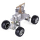 balance type single cylinder hot air stirling engine powered modified 4-wheeled car model physical experiment lab toy