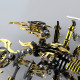 black & golden 3d stainless steek diy scorpion metal model kits