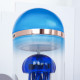 blue mechanical capsule jellyfish model artistic with glass cover