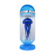 blue mechanical capsule jellyfish model artistic with glass cover