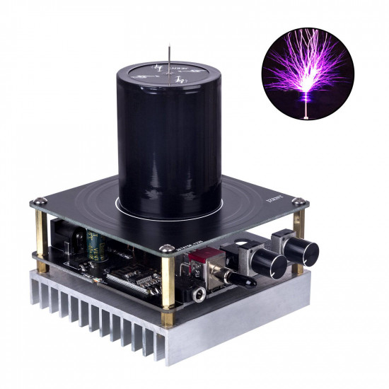 bluetooth square wave music tesla coil with 20cm artificial lightning