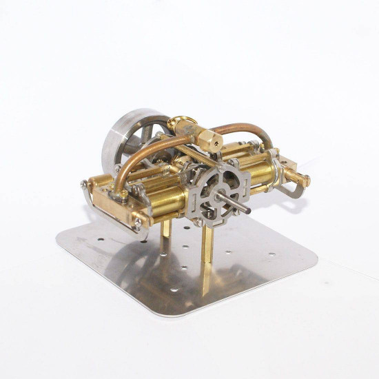 brass mini steam engine model without boiler for model ship