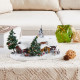 build a christmas santa claus's village model 3d puzzle kits