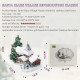 build a christmas santa claus's village model 3d puzzle kits