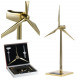 build your own golden solar powered windmill diy metal kits free energy