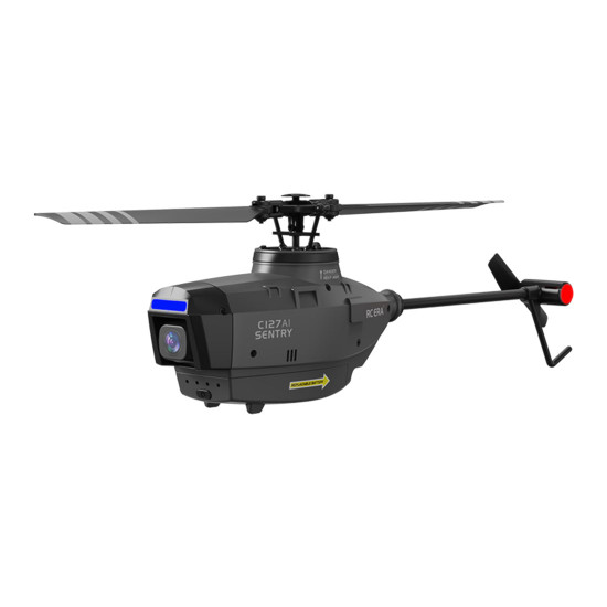 c127ai scout drone model 2.4g rc 4ch single-rotor brushless rc helicopter model without aileron - rtf version