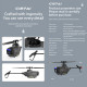 c127ai scout drone model 2.4g rc 4ch single-rotor brushless rc helicopter model without aileron - rtf version