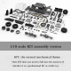 capo cub 1/18 assembly 4wd electric rc offroad vehicle crawler pickup truck model with differential lock kit