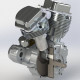 cison fg-vt9 9cc v-twin v2 engine four-stroke air-cooled motorcycle rc gasoline engine