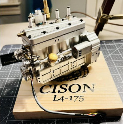 cison fl4-175 flathead inline 4 cylinder four stroke 9,000rpm rc water-cooled gasoline engine 17.5cc