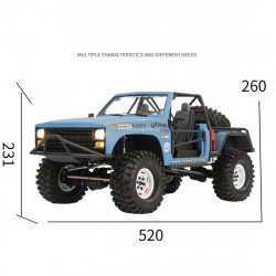 crossrc xt4 1/10 2.4g rc electric off-road crawler aseembly model kit version