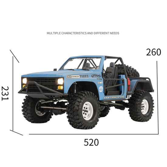 crossrc xt4 1/10 2.4g rc electric off-road crawler aseembly model kit version