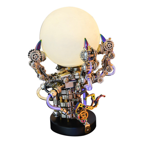 cyberpunk light dragon claw lamp metal model kits for adults 1000+pcs