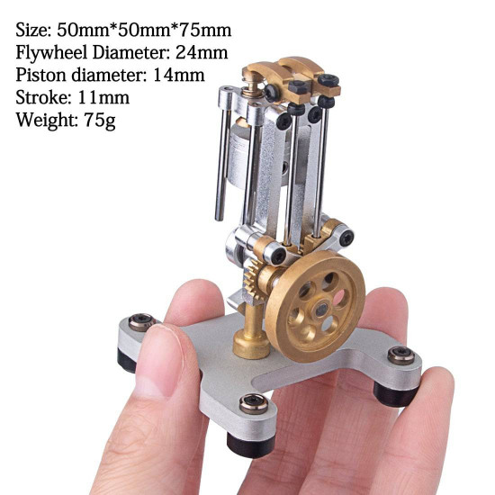 didactic four stroke-cycle engine demonstrator finger engine