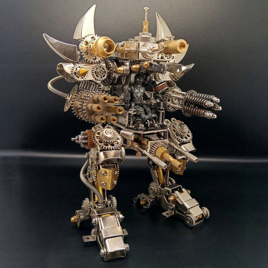 diy 3d metal fighting mecha model kit assembly crafts