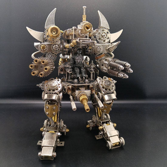 diy 3d metal fighting mecha model kit assembly crafts