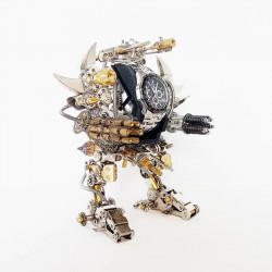 diy mechanical stirling watch metal assembly mecha creative decor model